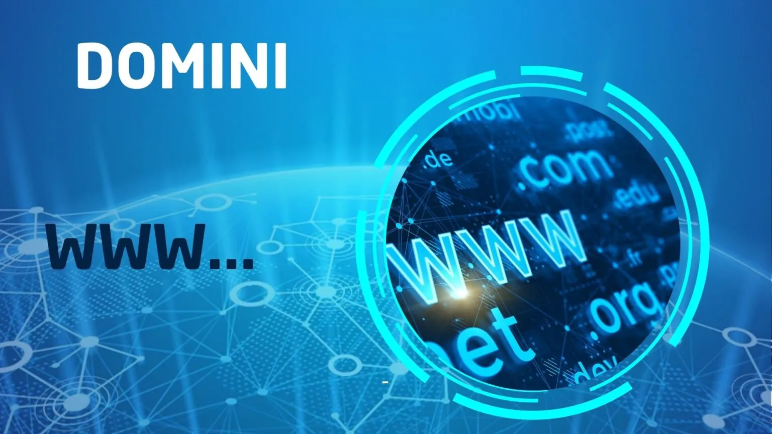 Nome di dominio di un sito web