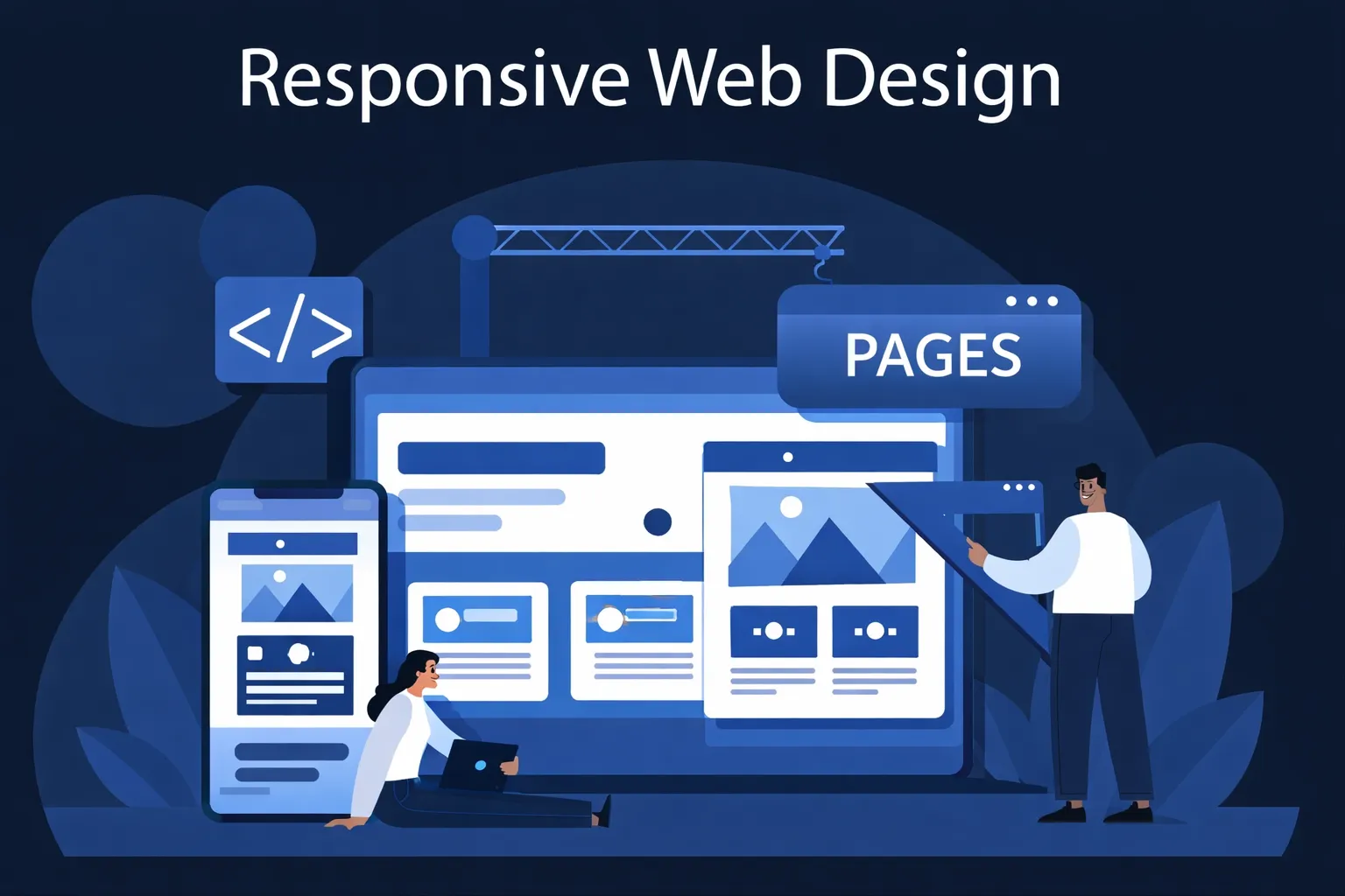 Esempio di sito web visualizzato su desktop, tablet e smartphone